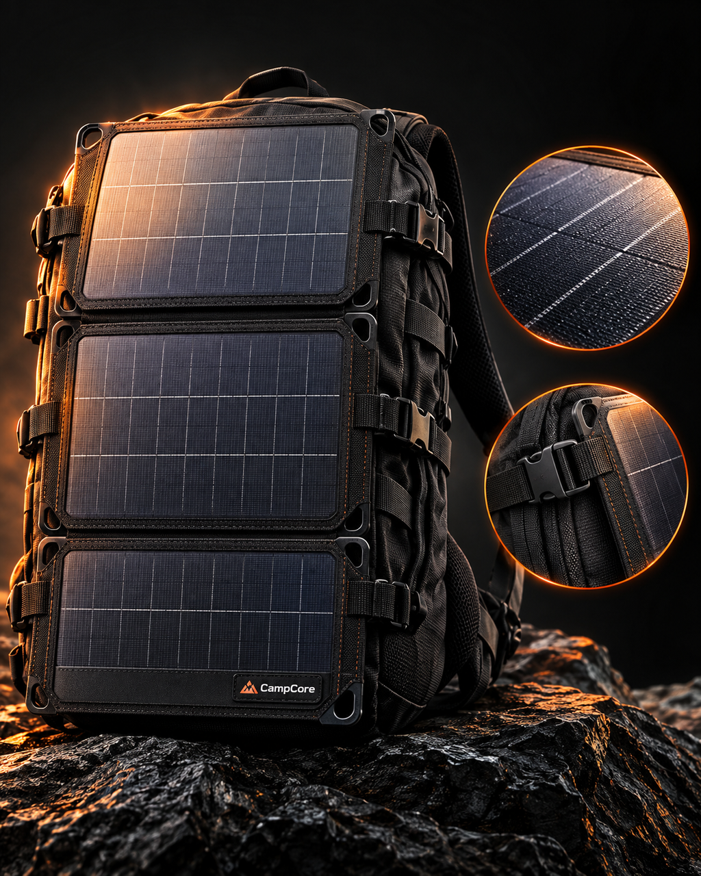 CampCore 20W Folding Solar Charger