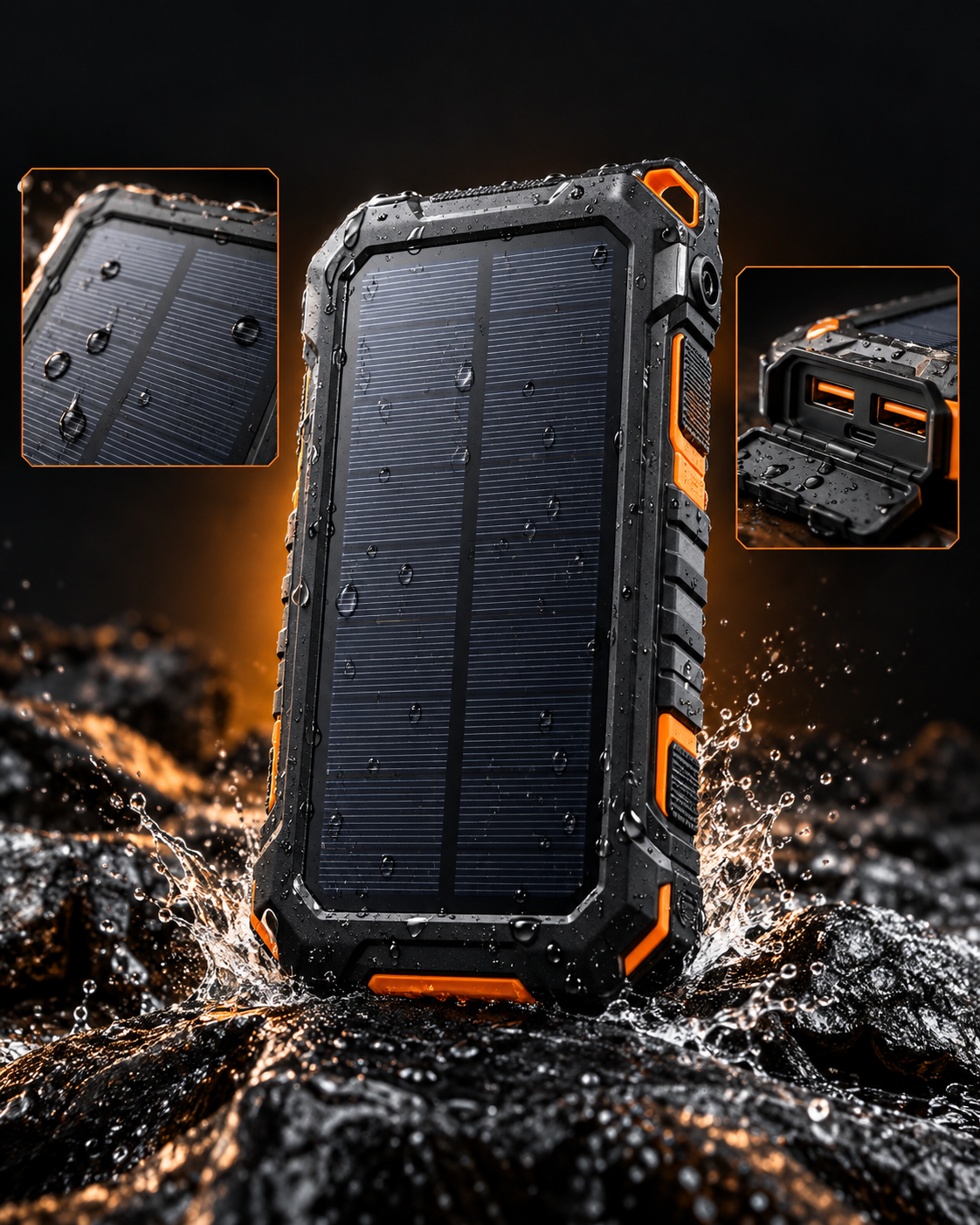 CampCore Rucksack-Solarpanel