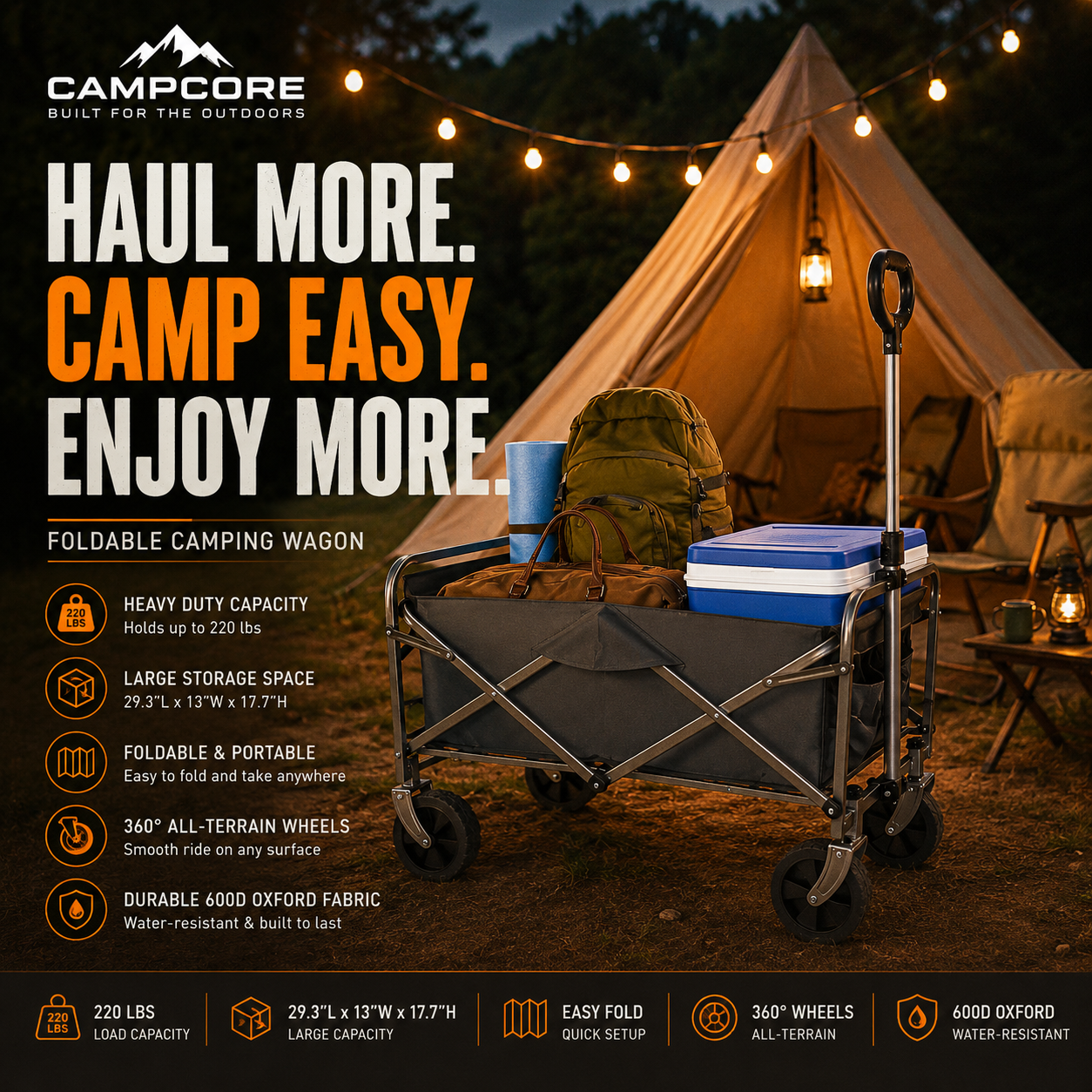 CampCore Faltbarer Campingwagen