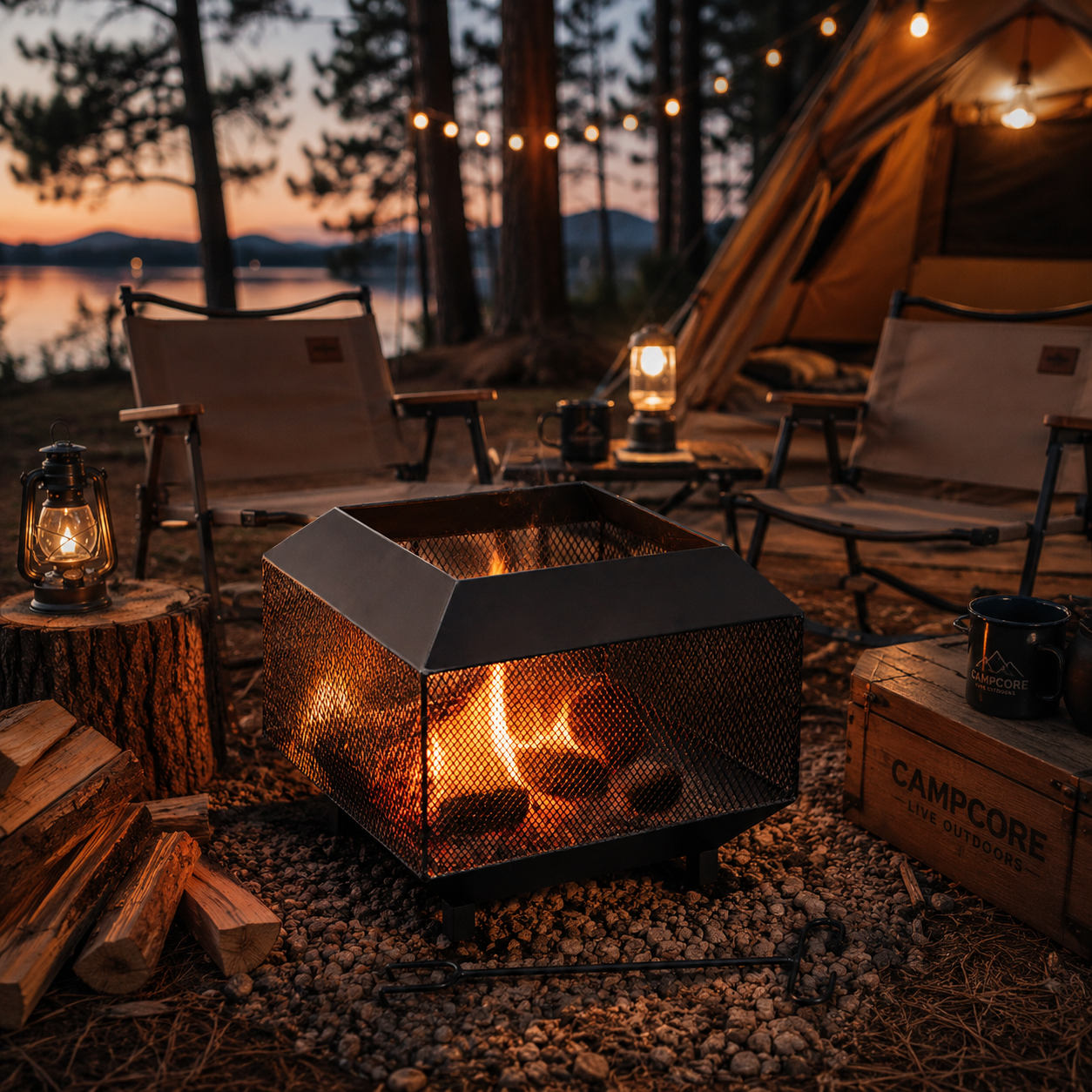 CampCore Portable Fire Pit